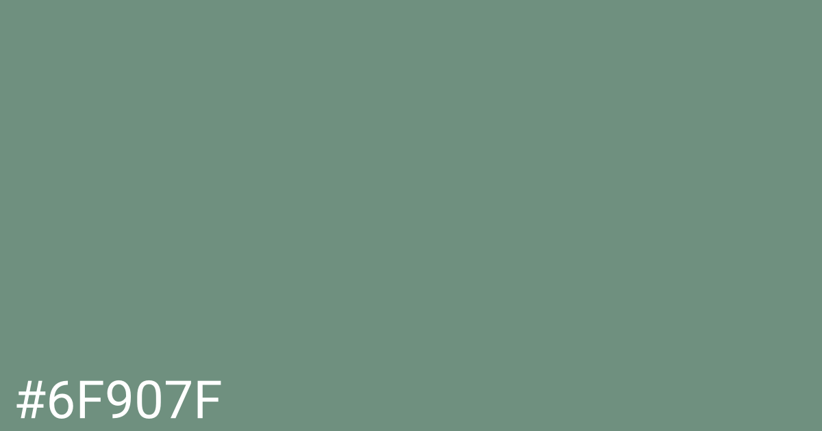 Hex color #6f907f graphic