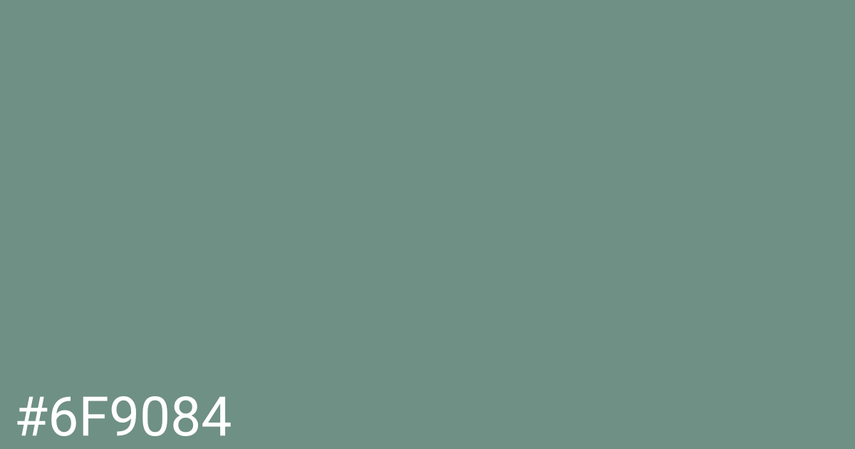 Hex color #6f9084 graphic