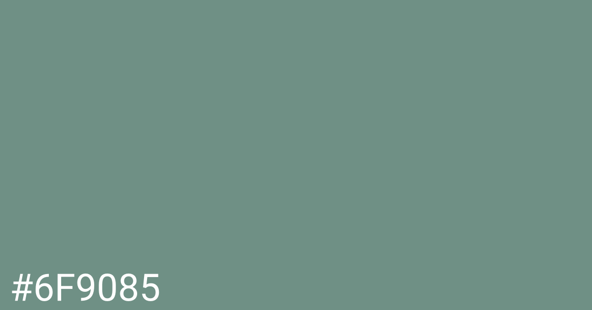 Hex color #6f9085 graphic