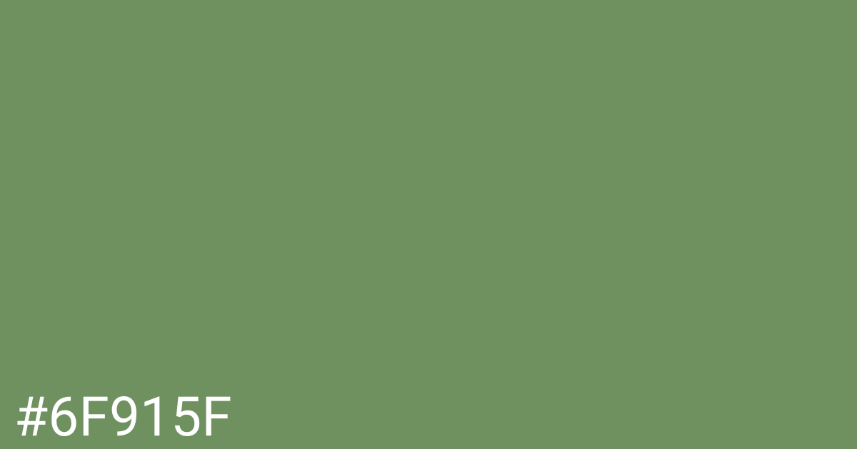 Hex color #6f915f graphic