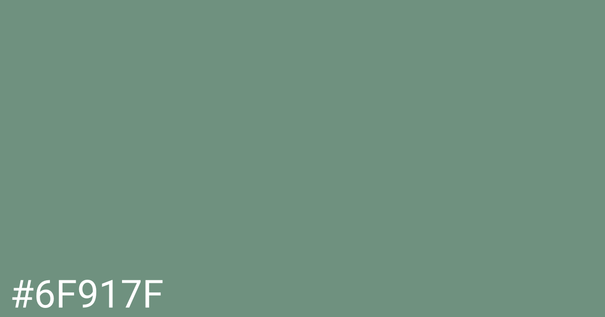 Hex color #6f917f graphic