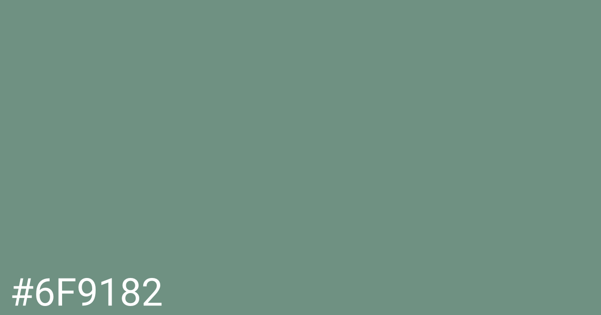 Hex color #6f9182 graphic