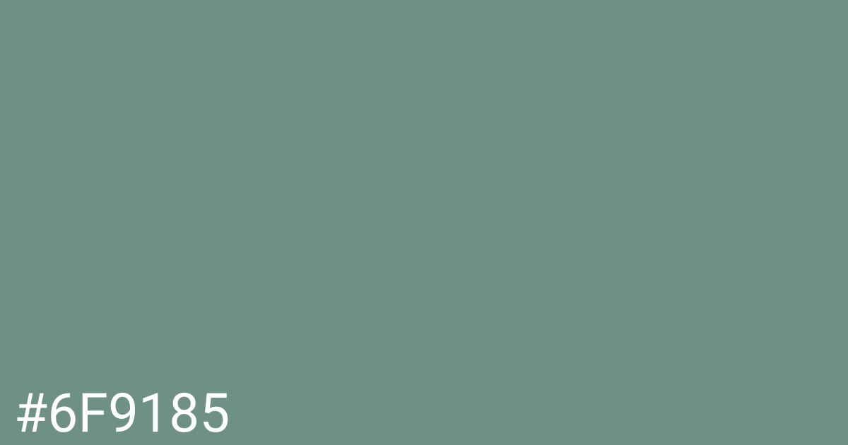 Hex color #6f9185 graphic