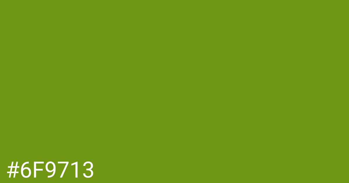 Hex color #6f9713 graphic