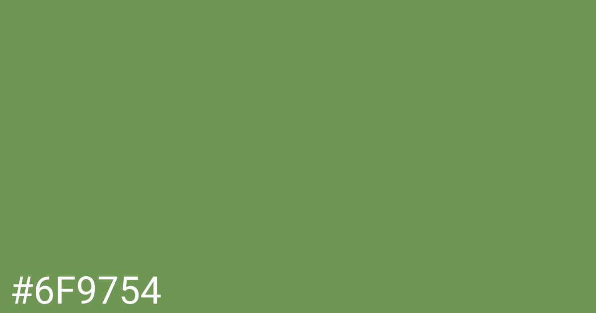 Hex color #6f9754 graphic