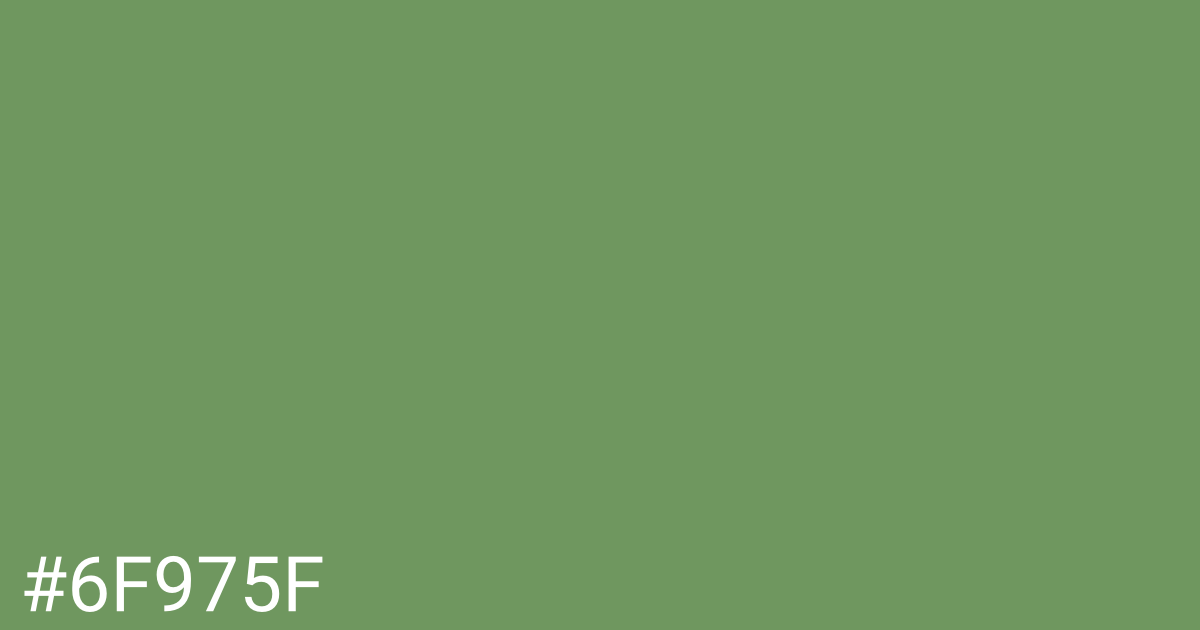 Hex color #6f975f graphic