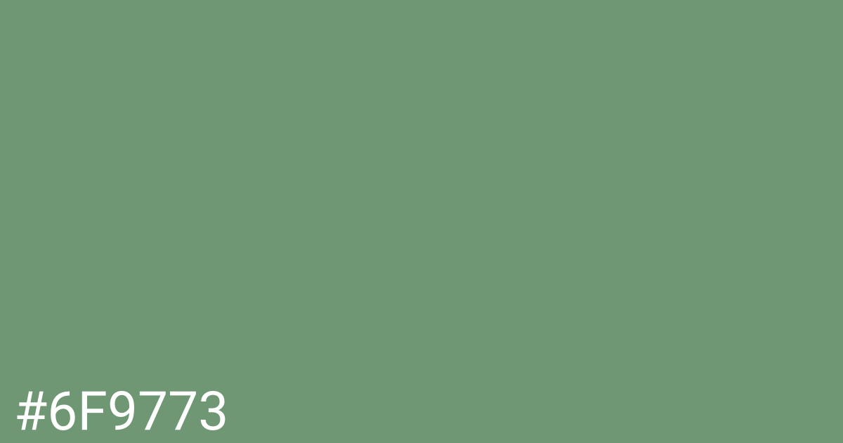 Hex color #6f9773 graphic