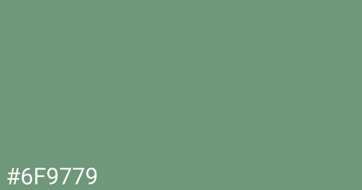 Hex color #6f9779 graphic