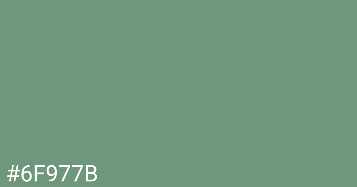 Hex color #6f977b graphic