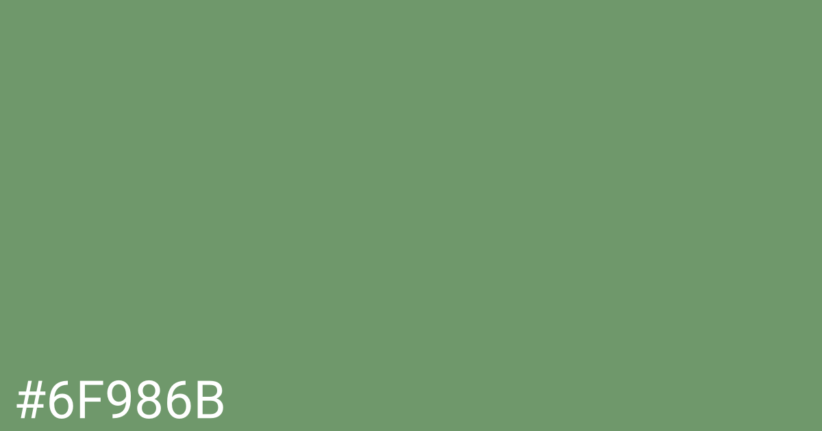 Hex color #6f986b graphic