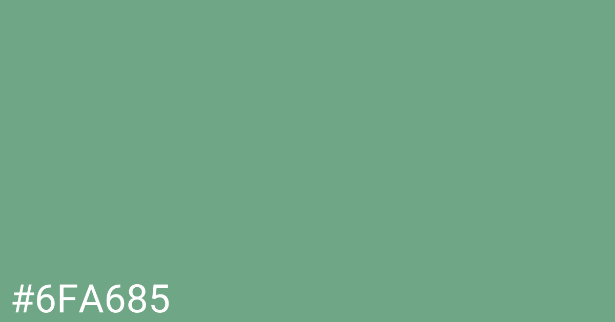 Hex color #6fa685 graphic