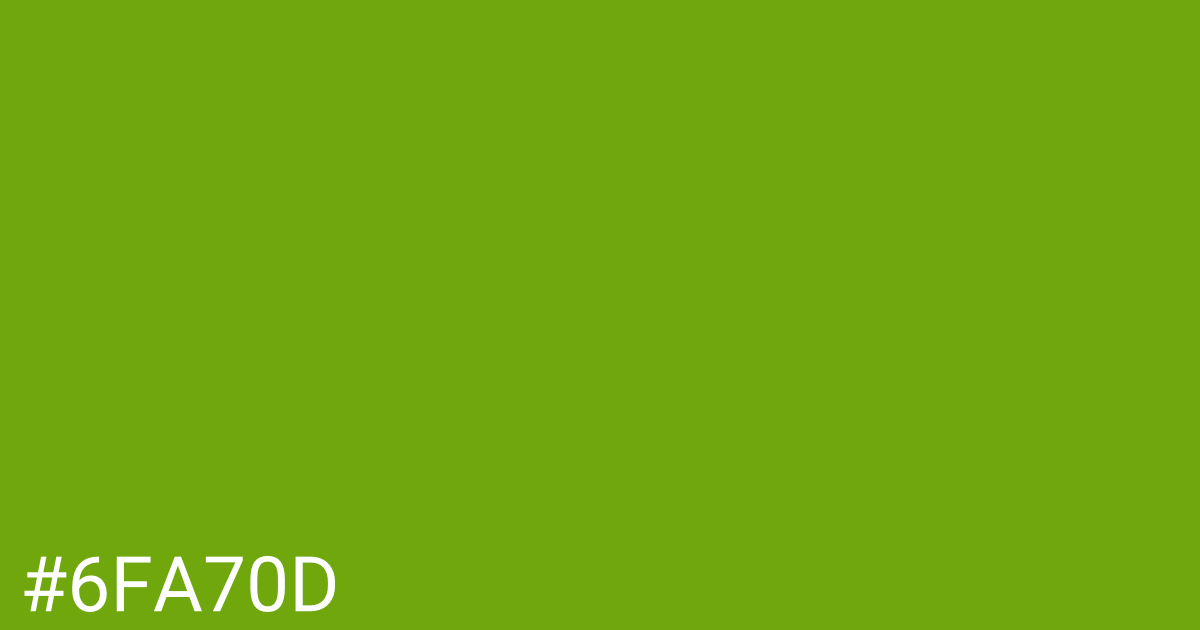 Hex color #6fa70d graphic