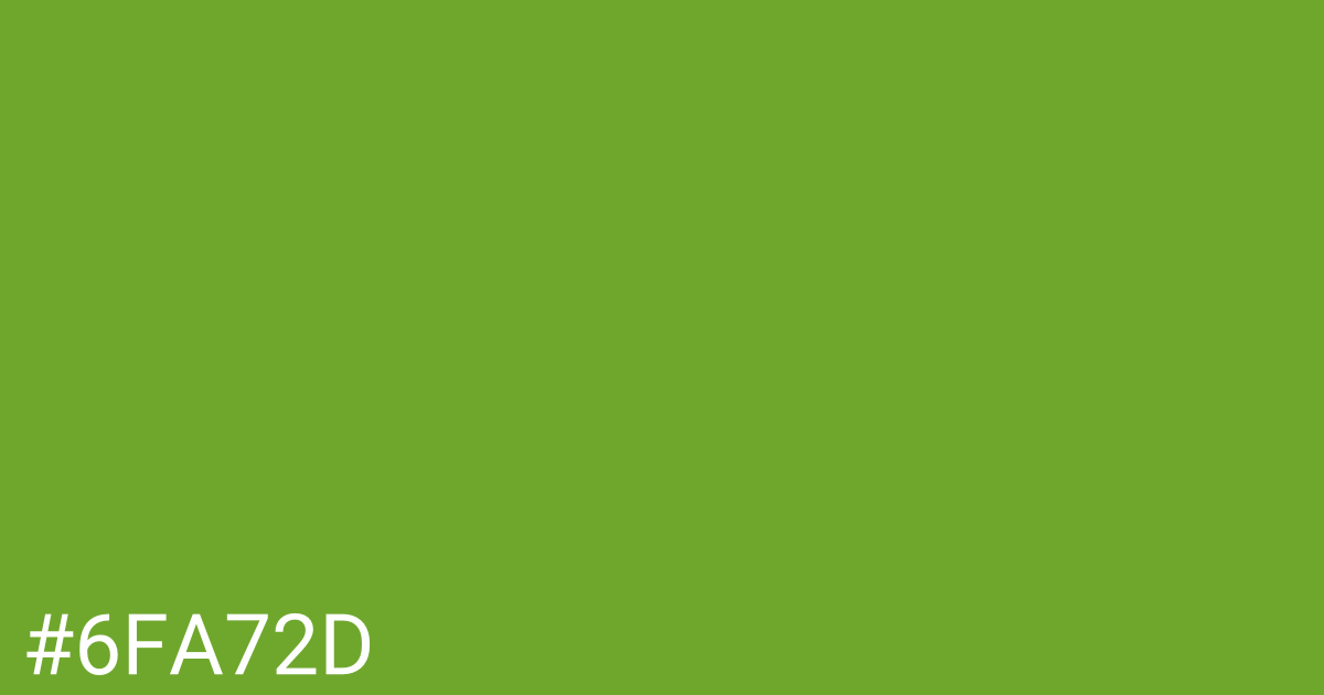 Hex color #6fa72d graphic