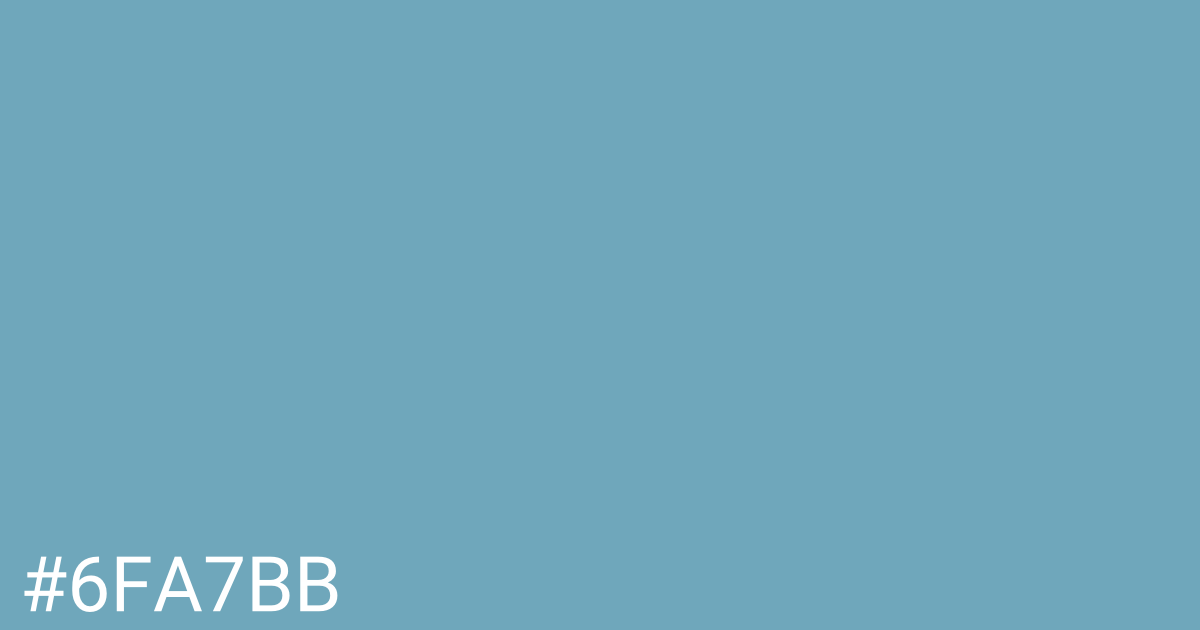 Hex color #6fa7bb graphic