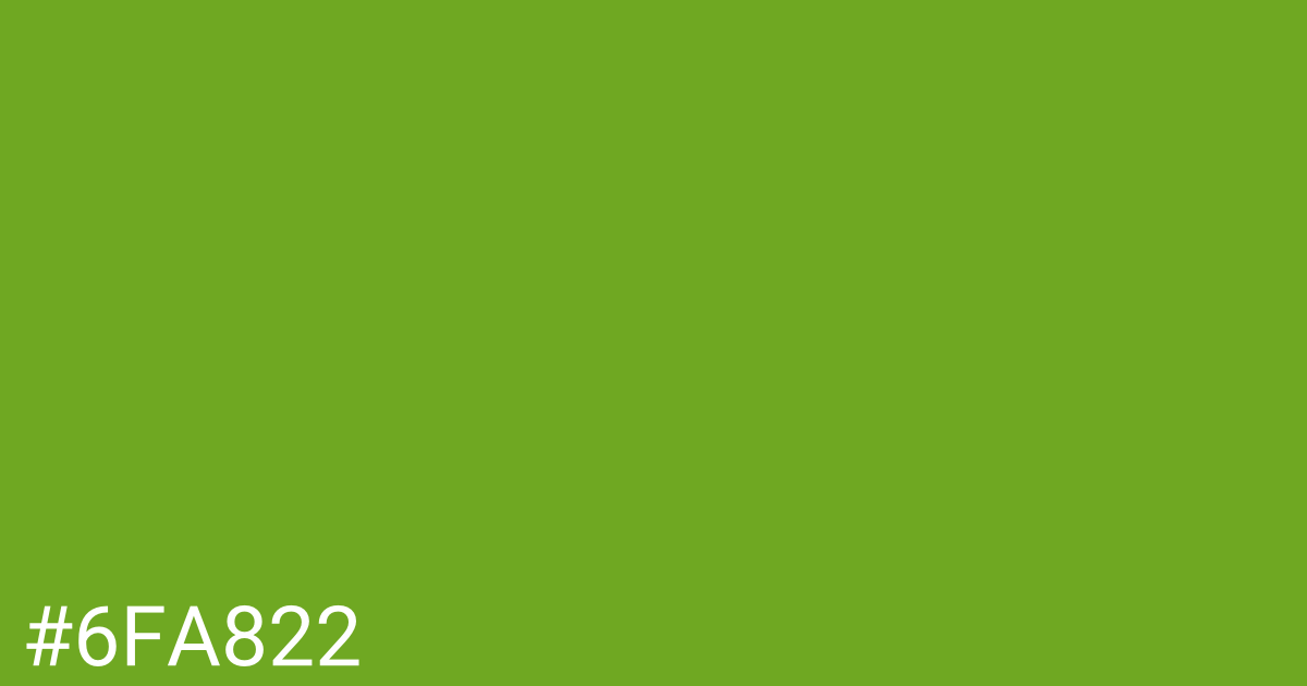 Hex color #6fa822 graphic