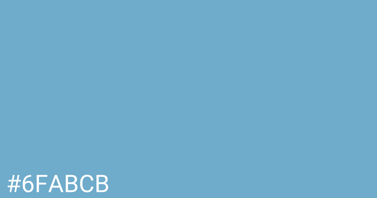 Hex color #6fabcb graphic