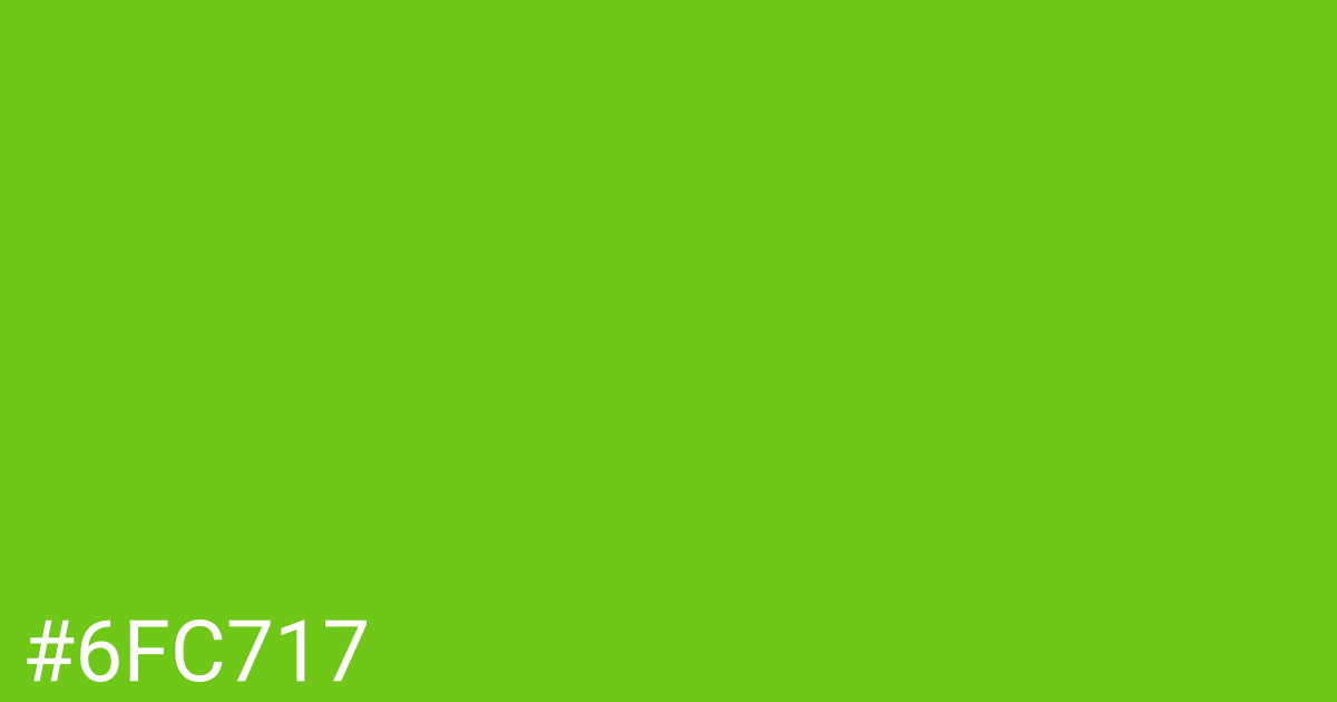 Hex color #6fc717 graphic