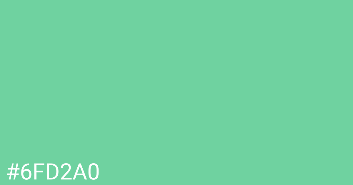 Hex color #6fd2a0 graphic