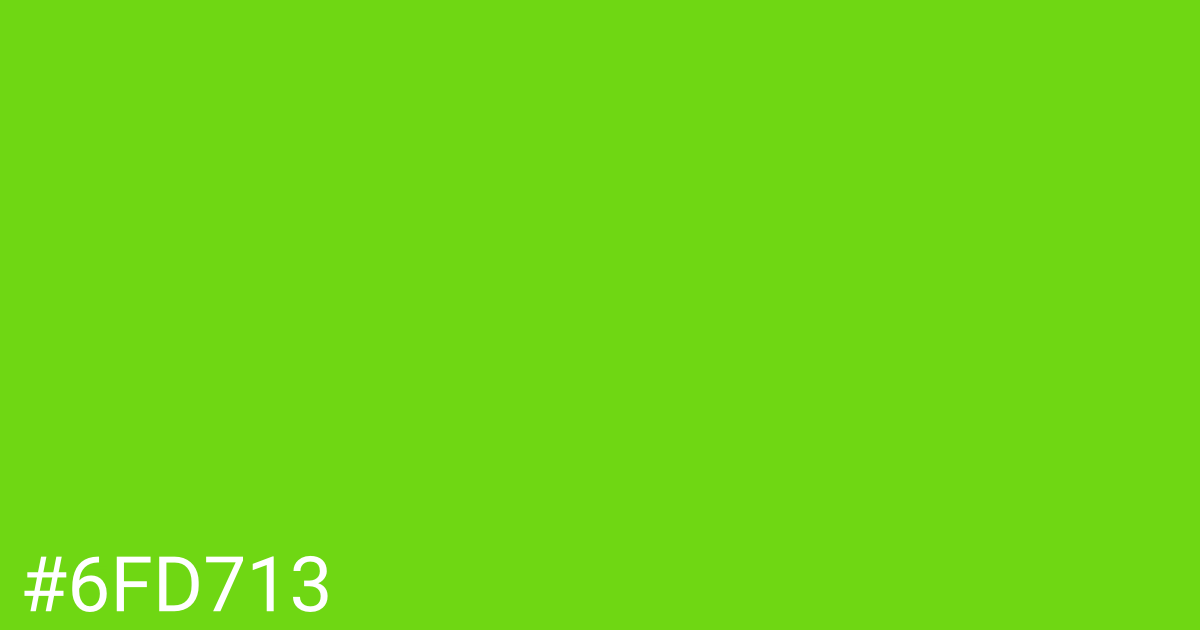 Hex color #6fd713 graphic