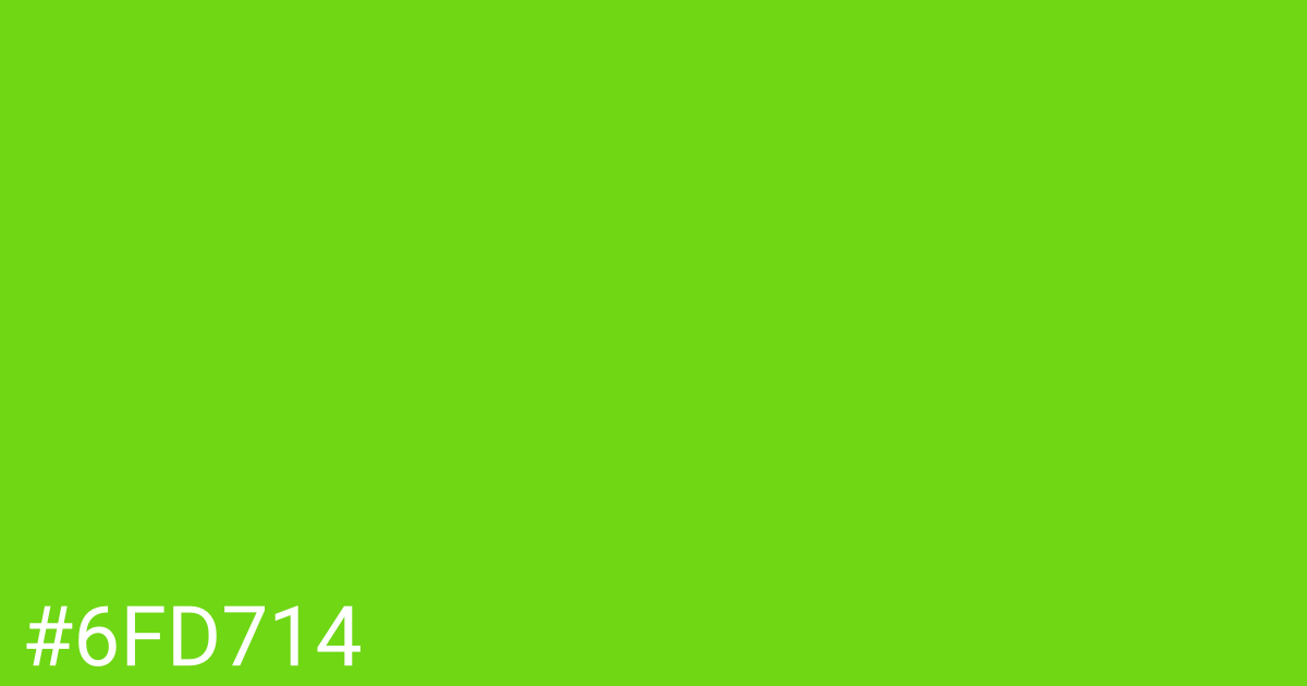 Hex color #6fd714 graphic