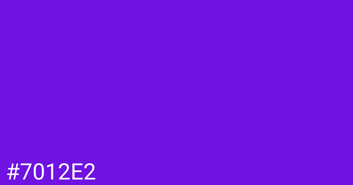 Hex color #7012e2 graphic