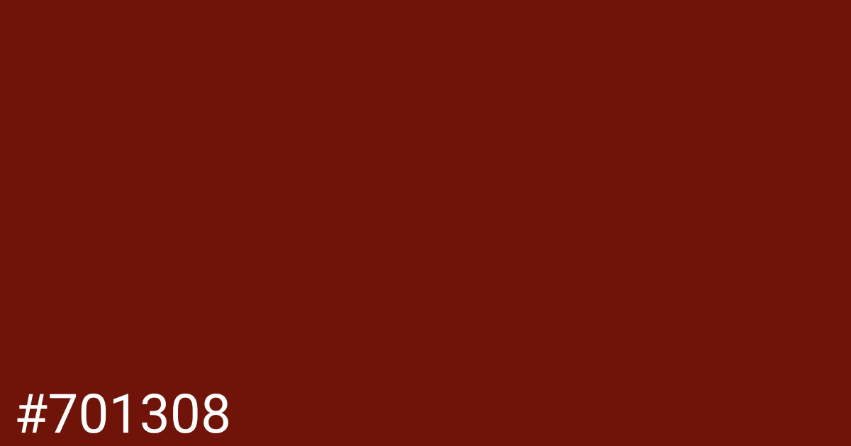 Hex color #701308 graphic