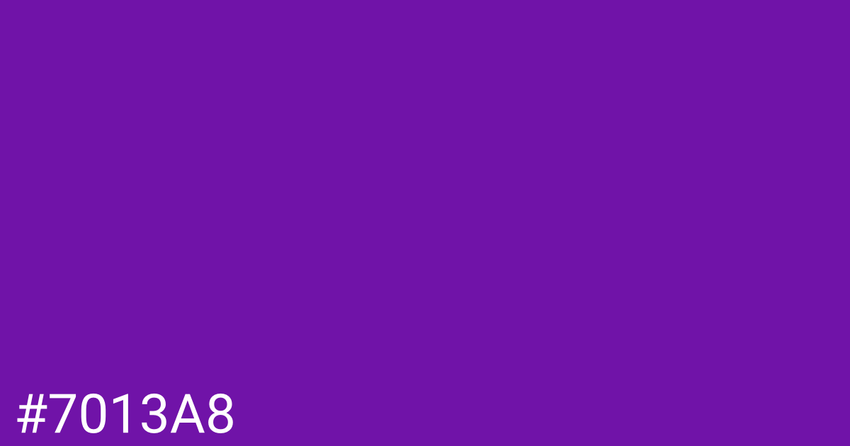 Hex color #7013a8 graphic