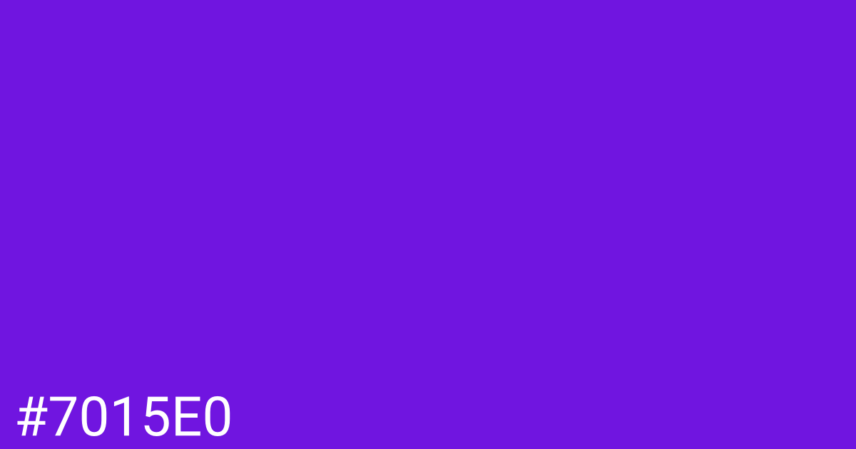 Hex color #7015e0 graphic