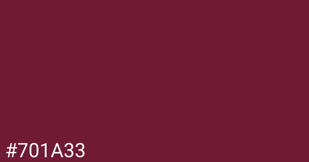 Hex color #701a33 graphic