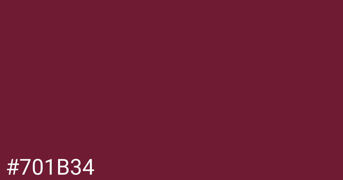 Hex color #701b34 graphic