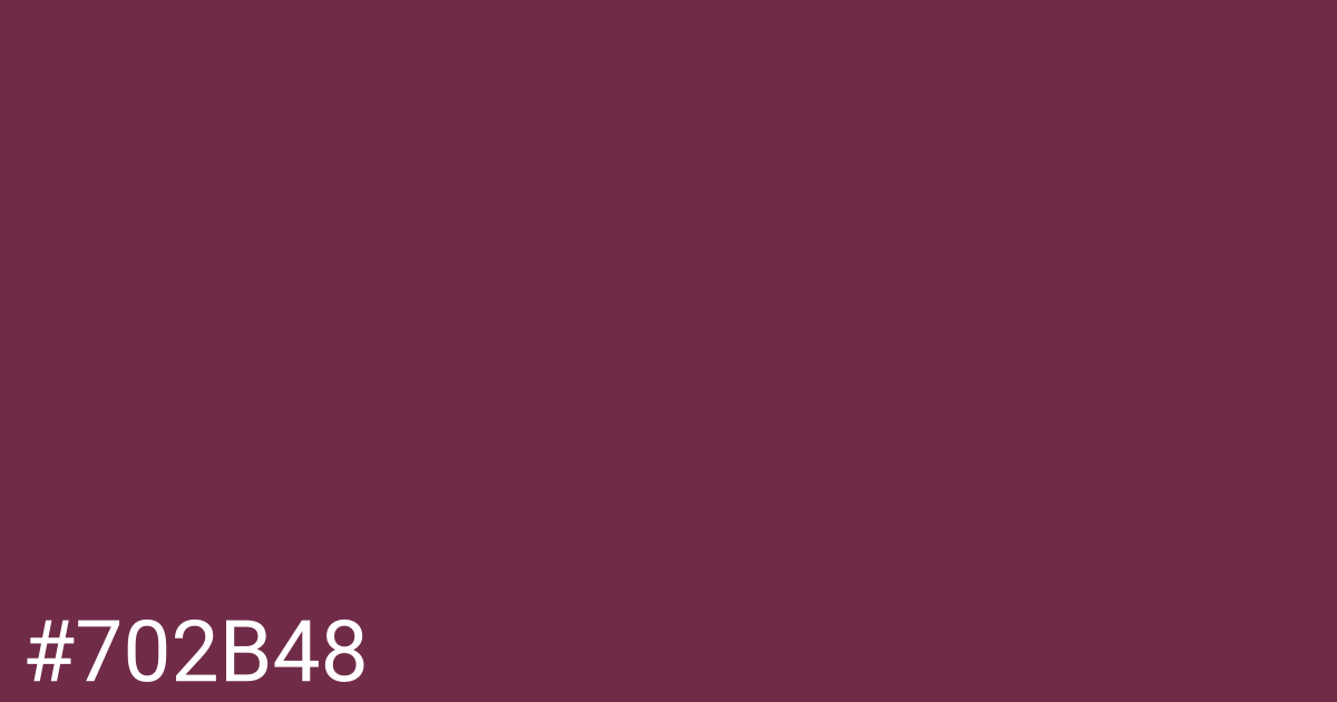 Hex color #702b48 graphic