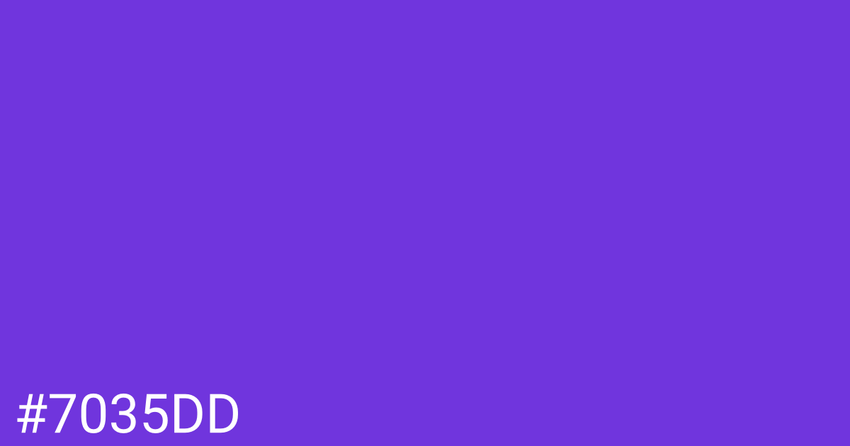 Hex color #7035dd graphic