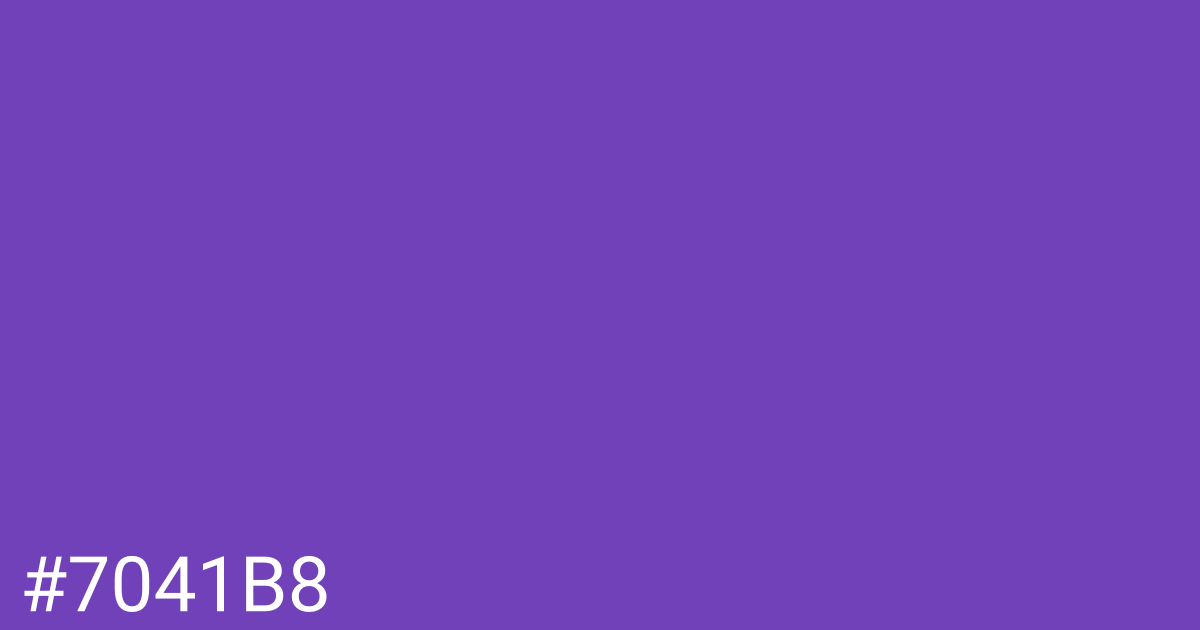 Hex color #7041b8 graphic