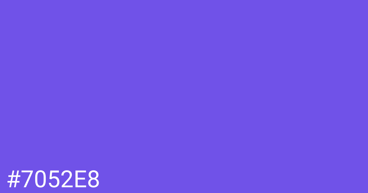 Hex color #7052e8 graphic