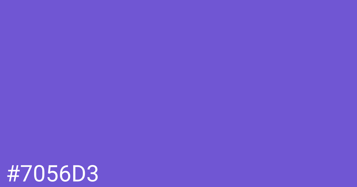 Hex color #7056d3 graphic