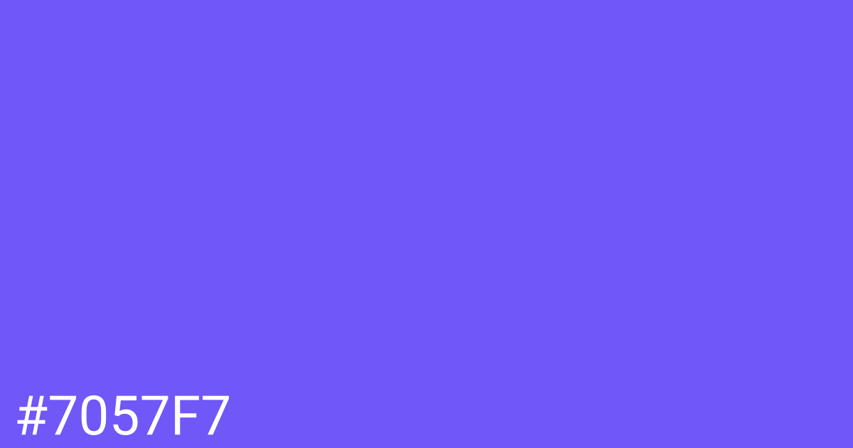 Hex color #7057f7 graphic