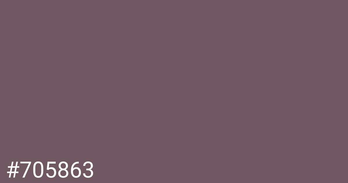 Hex color #705863 graphic