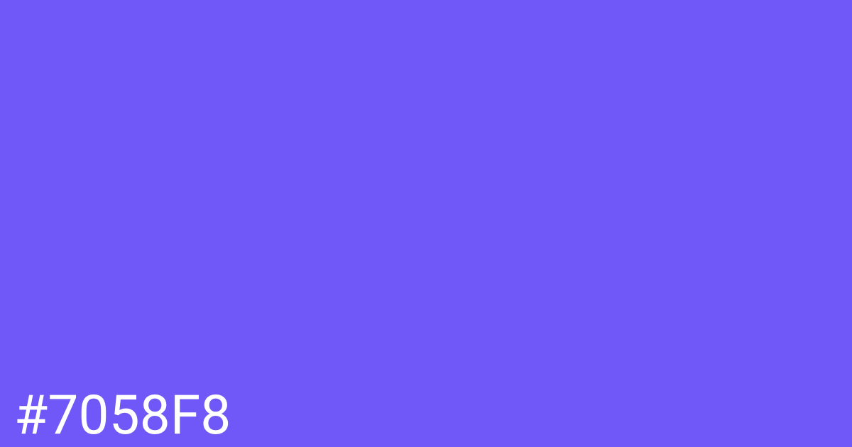 Hex color #7058f8 graphic