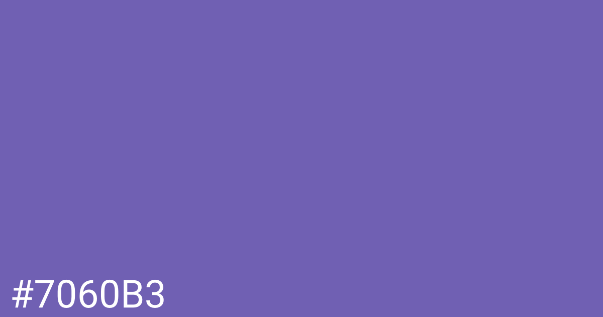 Hex color #7060b3 graphic