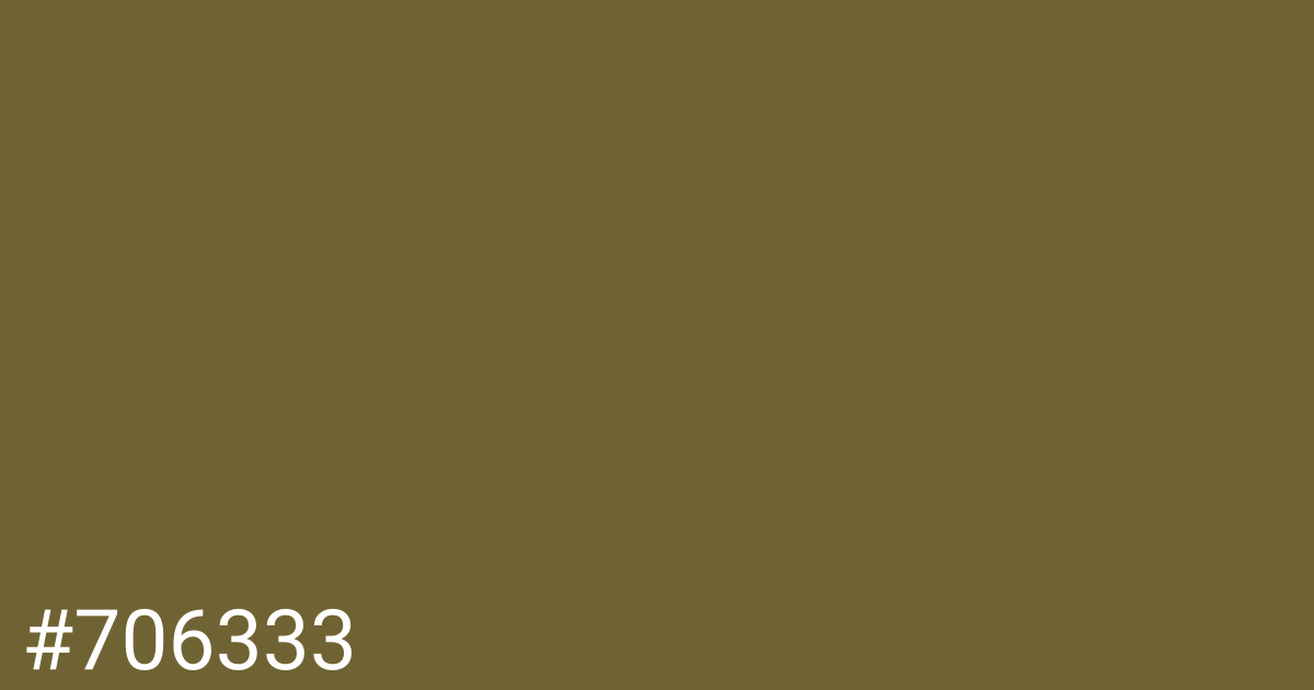 Hex color #706333 graphic