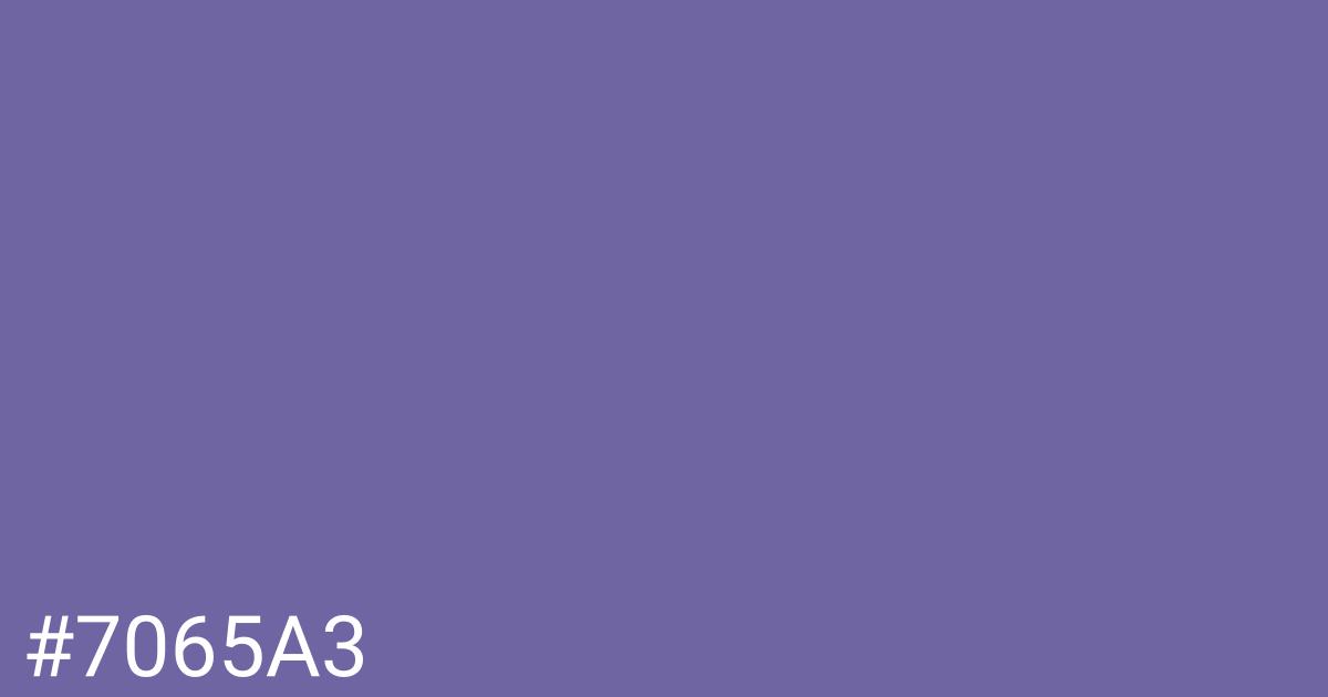 Hex color #7065a3 graphic