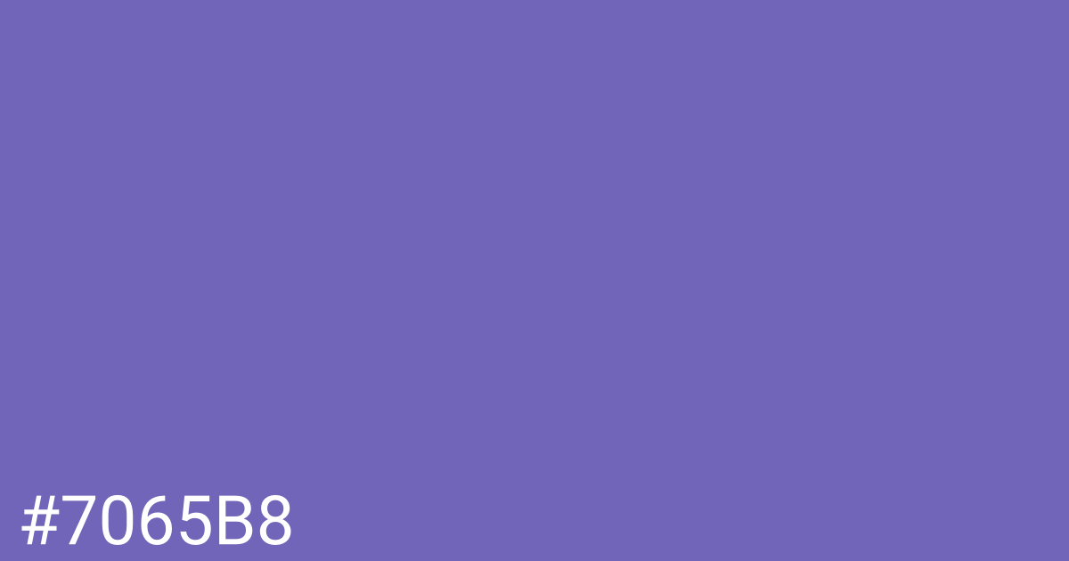 Hex color #7065b8 graphic