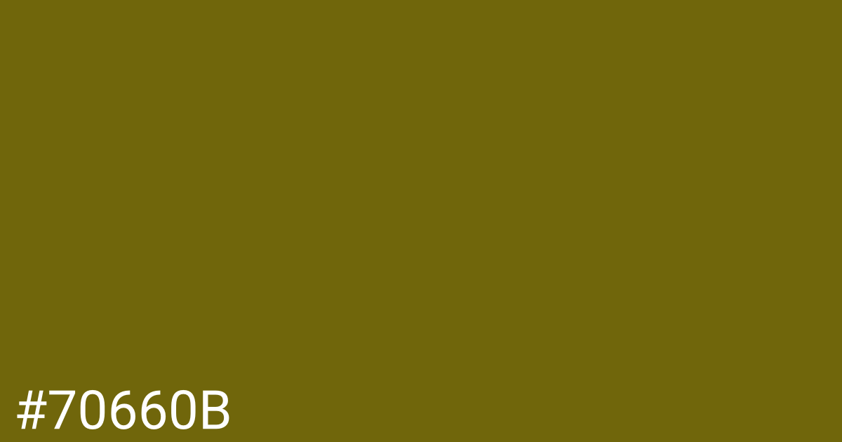 Hex color #70660b graphic