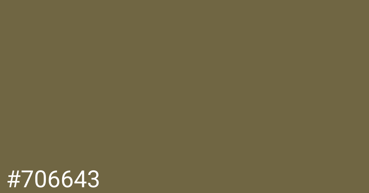 Hex color #706643 graphic