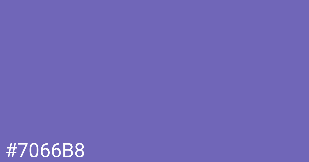 Hex color #7066b8 graphic