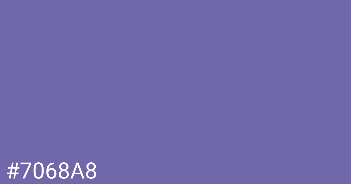 Hex color #7068a8 graphic