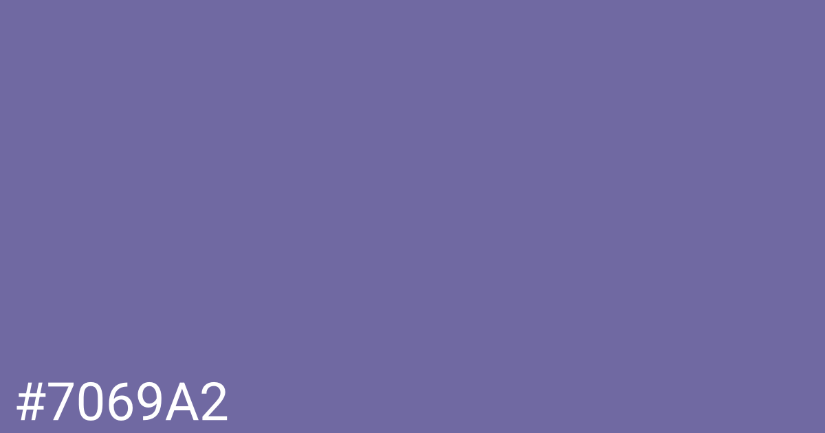 Hex color #7069a2 graphic