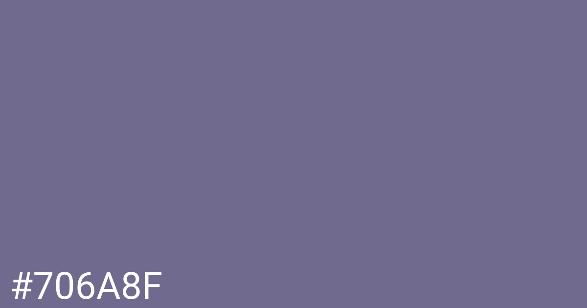 Hex color #706a8f graphic