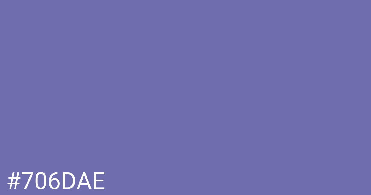 Hex color #706dae graphic