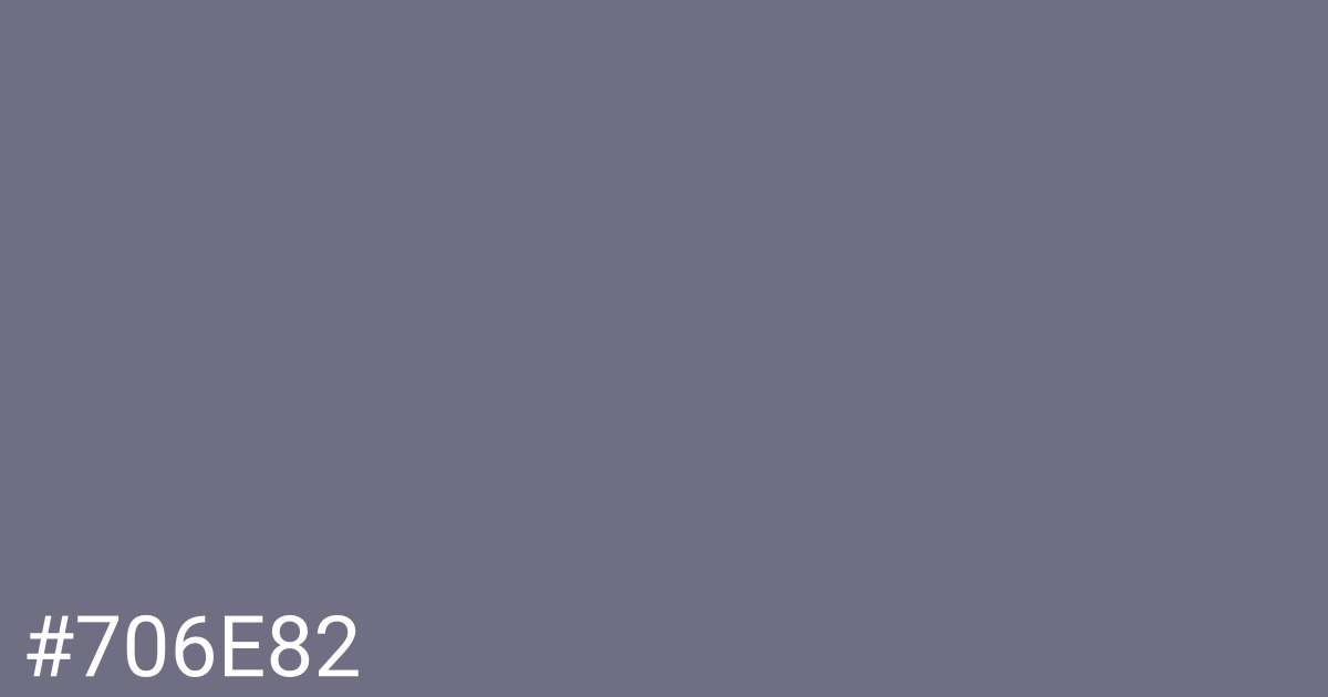 Hex color #706e82 graphic